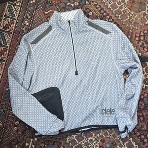 Ciele Athletics VLVHalfzip Gray Reflective Running Sweatshirt